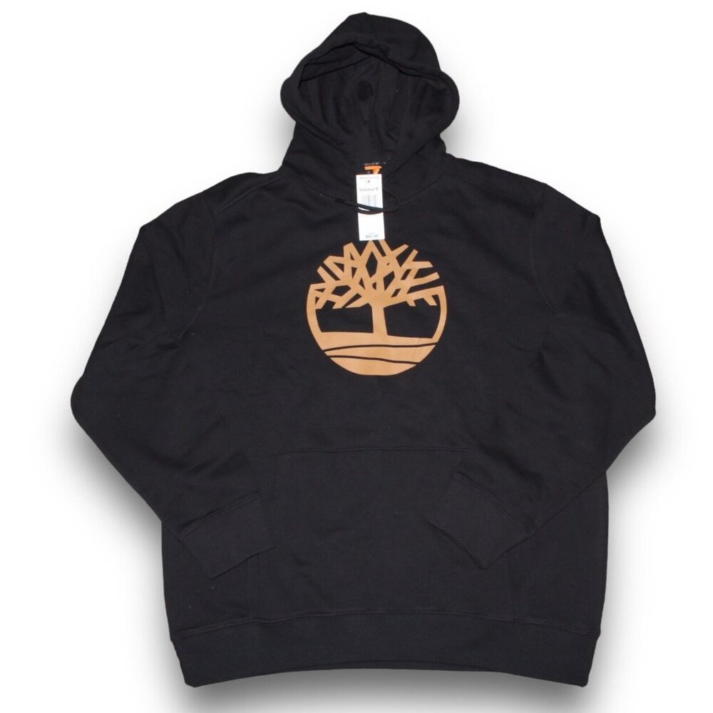 MEN Timberland Core Tree Logo Pullover Hoodie Black (TB0A2BJH P56) - Picture 9 of 9